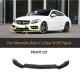 Carbon Fiber Front Bumper Lip Spoiler For Mercedes-Benz W205 Sport C43 AMG Sedan Coupe 2013 - 2018