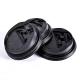 Black Paper Cup Lids Compostable Biodegradable For Coffee Tea Beverage Cup