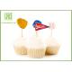 Biodegradable Childrens Cake Toppers Creative Wooden Bamboo Food Skewers