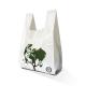 Small Biodegradable Compostable Shopping Bags PBAT Cornstarch For Food