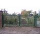 50x200mm Hole Metal Garden Fence Gate Pvc Coated Metal Frame Welded Wire Mesh