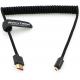 8K 2.1 Micro HDMI To HDMI Braided Coiled Cable For Atomos Ninja V 4K-60P Record 48Gbps HDMI For Canon R5C/R5/R6