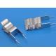 Copper H62 Electronic Fuse Clip Clamps 0.4mm Thickness Nickel Plating Electroplating Material