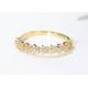 0.54ct Gold Star Diamond Ring , 1.3mm 18k Gold Engagement Ring For Women Girl