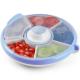 Children'S PP Plastic Divided Snack Plate BPA Free 5 Compartment Large Medicine Pill Organizer