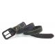 2.8cm Colorful Stitching Women's Fashion Leather Belts With Black Pin Buckle