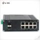 Industrial L2+ 8-Port 10/100/1000T 802.3at PoE + 2-Port 1000X SFP Managed Ethernet Switch