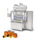 Glass Jar Container With Lid Servo Piston Bottle Filling Machine For Syrup And Honey