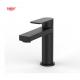 Metal Matt Black Bathroom Basin Mixer Faucet Single Lever