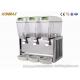 PC Cold Drink Juice Dispenser Machine 3 X 18L R304 Stainless Steel