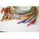 Gold Plated EEG Cable Eeg Cup Electrode Colorful DIN1.5 Socket