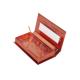 Pink 2mm Thick Cardboard Eyelash Gift Box With Plastic Tray Window OEM And PVC Support Inside