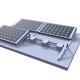 Custom Solar PV Mounting Brackets Anodized Aluminum Alloy Material