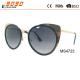 2017 new fashion sunglasses with metal frame and mirror lens,suitable for men