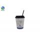 8oz Embossed Paper Recyclable Drinking Cups For Juice Coffee Drinking