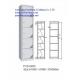 Single row 5 door,office cabinet steel locker FYD-G005,H1850XW380XD450mm,KD Structure