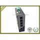 10/100M Railed Optical Media Converter Unmanaged Industrial Switch With 5 RJ45 Ethernet Port