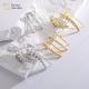 Full Round Diamond Stud Earrings 18k Gold Jewellery Zircon Hook For Women