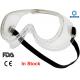 Anti Dust Medical Safety Goggles Elastic Wear 180 Degree Large Window Design