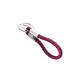 Red Gift Cute Leather Key Chains 10mm PU Braided Rope Car Ornaments