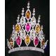 Big stones rhinestone pageant crowns crytal pageant crowns USA pageant supplier china rhinestone manufacturer