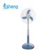 Plastic  AC / DC 18 Inch Stand Fan low noise With Led Lights