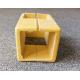 Yellow Hollow Fiberglass Tube 90 Degree Elbow Pipe Tube FRP Fittings for Construction