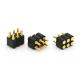 Double Row 6 Pin Pogo Connector SMT Pogo Pin Contacts 2.54mm Pitch