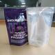 Brandable Stand Up Pouches Half Printed And Half Clear Display Window And Base Recyclable Materials Bulk Order