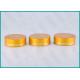Matt Gold Lined Aluminum Screw Top Caps 38/410 For Health Care Products Containers