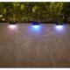 Solar Garden Light Outdoor Waterproof LED Solar Fence Light For Patio Stair Yard Garden Step Color Changing Lighting