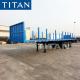 TITAN tri axle wood transport semi trailer with stake hole for sale