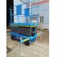 Have Manual Lowering Valve And 24VDC Battery Voltage Scissor Mobile Access Platform