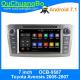 Ouchuangbo car dvd gps navigation for Toyota Avensis 2005-2007 with DDR3 2GB dual zone reverse camera dual zone