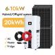 Hybrid All In One 6kw Solar Power System Complete 3 Phase Hybrid Solar Panel Energy System For Indoor Or Outdoor Use