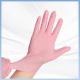 Pink Disposable Synthetic Nitrile Gloves For Worry Free Hand Hygiene