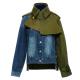 QUICK DRY Winter Use Women's Fashion Jacket High Street Contrast Women's Quilted Denim Jackets