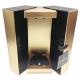 Luxury Gold Paper Double Door Wine Packaging Box With Base