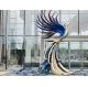 ODM 3.5m Height Outdoor Color Painted Modern Bronze Sculpture