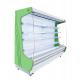 Universal Wheel Multi - Deck Front Open Refrigerator PVC Coated Adjustable Shelves