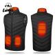 Winter Warm Thermal Rechargeable Usb Heated Full Zip Utility Warmer Padded Quilted Men Vest with Battery Pack