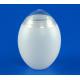Food Grade Material Plastic Storage Canisters Egg Shape 485Ml 47MM Caliber