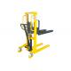 Hand Control Manual Pallet Stacker With Fixed Forks 500kg 1600mm Lifting Height