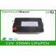 Black 12V 150AH LiFePo4 Battery Pack For Storage System Lifepo4 Rechargeable Battery