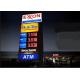 Color Advertising Led Gas Station Signs , Wireless LED Gas Price Sign Remote Controlling