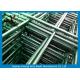 Powder Coated 2D Double Horizontal / Vertical Wire Mesh Fence , Double Loop Wire
