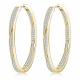 New Fashion S925 Jewelry Party Gift Custom CZ Huggie Gold Hoop Earrings For Women