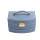 Colorful Leather Travel Jewellery Case , Portable Leather Gift Box With Drawer