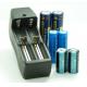 Power Bank 18650 Li Ion Battery Mart Dual Battery Charger US EU Plug 112*43*43mm