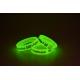 Color Filled Custom Silicone Bracelets Glow In The Dark For Outdoor Events